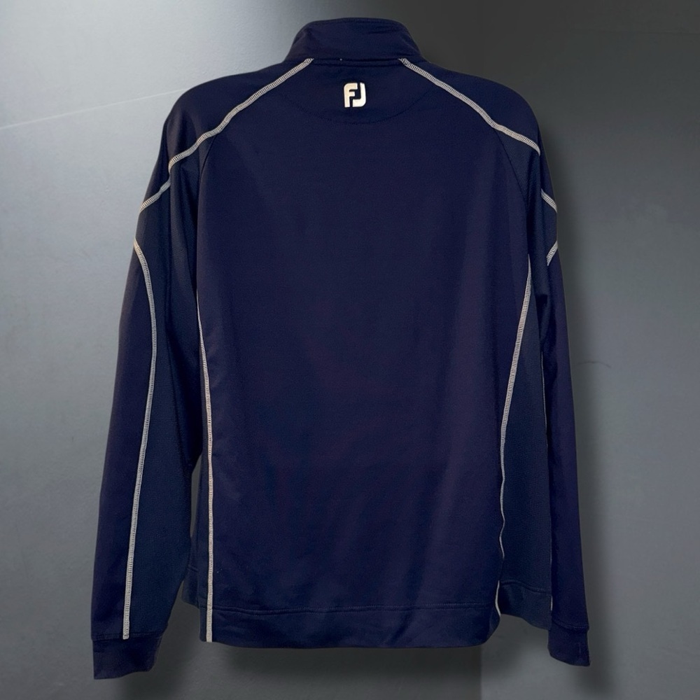 FootJoy Performance ¼-Zip Pullover | Navy Stretch Golf Layer | Men’s Medium - Picture 5 of 7